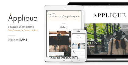 APPLIQUE FASHION BLOG THEME 1.6.4 GPL Theme