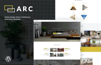 ARC Interior Design, Decor, Architecture WordPre 1.4.2 GPL Theme