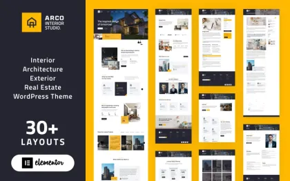 ARCO Interior Architecture Studio WordPress Elementor Theme WordPress Theme 1.0.0 GPL Theme