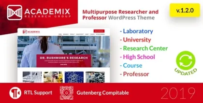 Academix Multipurpose WordPress Theme 1.2.1 GPL Theme