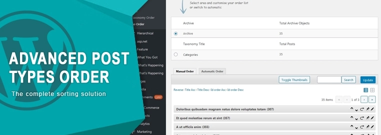 Advanced Post Types Order 5.3.2 GPL Plugins
