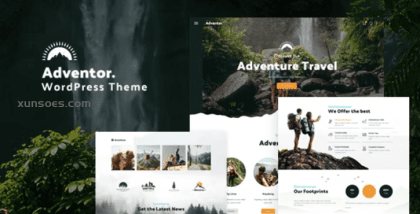Adventor Travel Adventure, Tourism WordPress Theme 2.1 GPL Theme