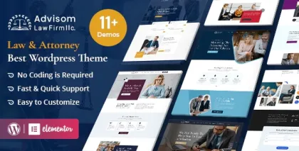 Advisom | Law Firm WordPress Theme 1.1 GPL Theme