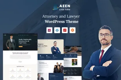 Aeen Attorney and Lawyer WordPress Theme 1.7 GPL Theme