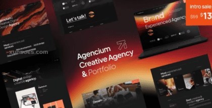 Agencium | Creative Agency Portfolio WordPress Theme 1.0.7 GPL Theme