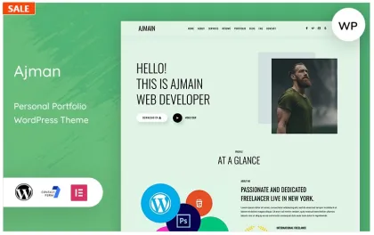Ajman – Personal Portfolio WordPress Theme 1.0.0 GPL Theme