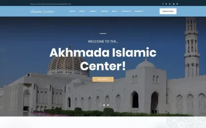 Akhmada Islamic Center WordPress theme WordPress Theme 1.0.0 GPL Theme