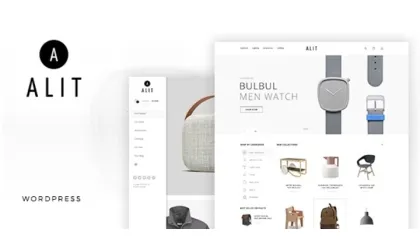 Alit Minimalist Responsive Woocommerce WordPress Theme 1.19 GPL Theme
