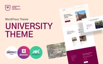 American State University University WordPress Theme 1.0.1 GPL Theme