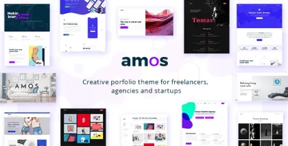 Amos Creative WordPress 1.3.0 GPL Theme