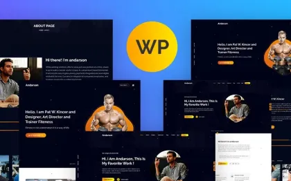 Andarson Personal Portfolio Responsive WordPress Theme 2.0.0 GPL Theme