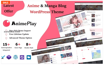 Anime Manga And Blog Magazine WordPress Theme 1.0.1 GPL Theme