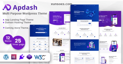 Apdash – Multi-Purpose WordPress Theme 4.4.1 GPL Theme