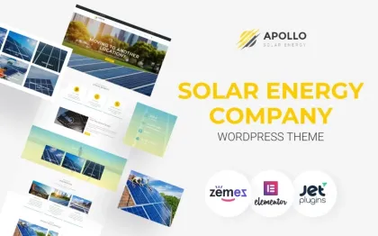 Apollo Solar Energy Company Responsive WordPress Theme 1.0.0 GPL Theme