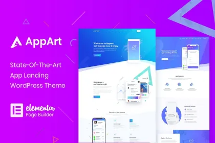 AppArt Creative WordPress Theme For Apps Saas 2.8 GPL Theme
