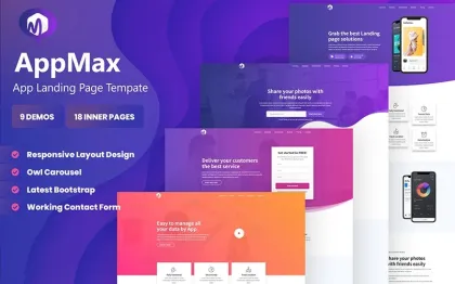 Appmax App Landing WordPress Theme 1.0.5 GPL Theme