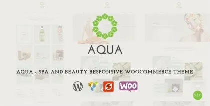 Aqua Spa and Beauty Responsive WooCommerce WordPress Theme 5.0.5 GPL Theme
