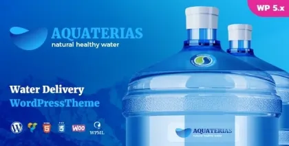 Aquaterias Bottled Drinking Water Delivery WordPress Theme 1.3.3 GPL Theme