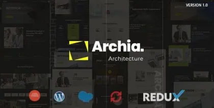 Archia Architecture Interior WordPress Theme 1.0.2 GPL Theme