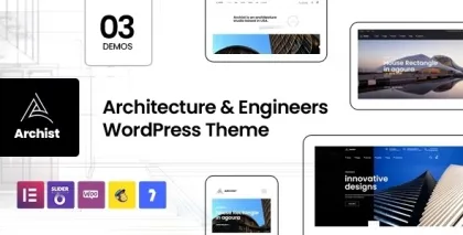 Archist Architecture Interior WordPress Theme 1.2 GPL Theme