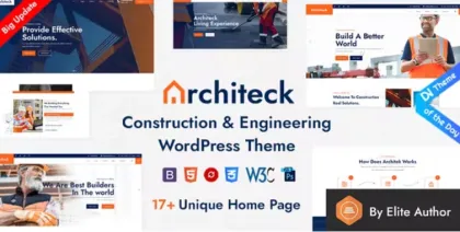 Architeck Construction WordPress Theme 2.2 GPL Theme