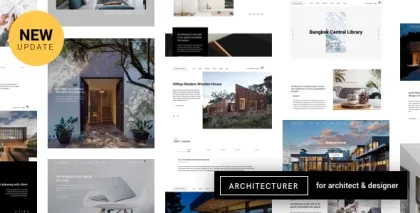 Architecturer WordPress for Interior Designer 3.7.11 GPL Theme
