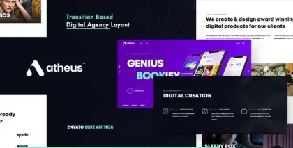 Atheus Modern Creative Agency WordPress Theme 1.1.0 GPL Theme
