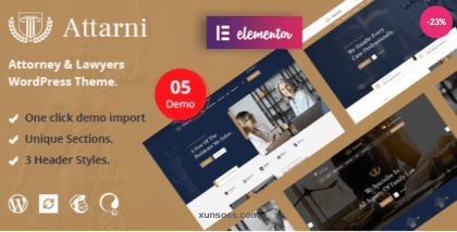 Attarni – Attorney Lawyers WordPress Theme 1.0.8 GPL Theme