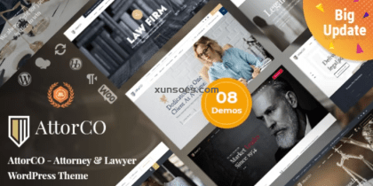 AttorCO – Attorney Lawyer WordPress Theme 4.7 GPL Theme