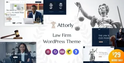 Attorly Law Firm WordPress Theme 2.2 GPL Theme