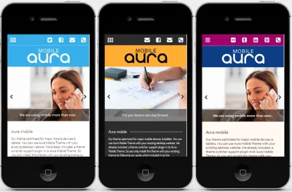 Aura Premium Mobile Theme 1.6.3 GPL Theme