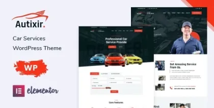 Autixir Car Services Elementor WordPress Theme 1.0.2 GPL Theme
