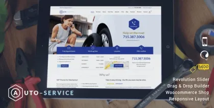 Auto Repair Car Mechanic WordPress 21 GPL Theme