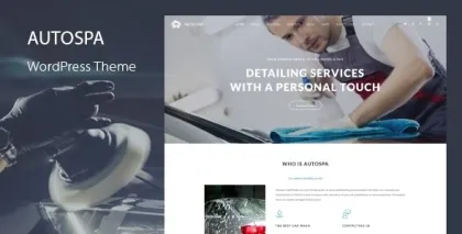 Auto Spa Car Wash WordPress Theme 3.2 GPL Theme