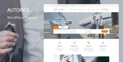 AutoRide Chauffeur Limousine Booking WordPress Theme 2.1 GPL Theme