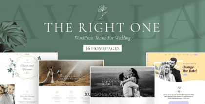 Avala Wedding Event WordPress Theme 1.1.4 GPL Theme