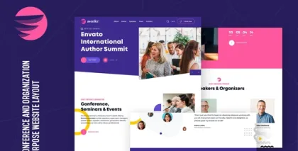 Aventer | Conferences Events WordPress Theme 1.0.0 GPL Theme
