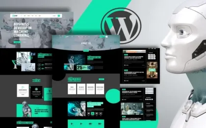 Azary Robot And AI WordPress Theme 1.0.0 GPL Theme
