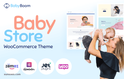 BabyBoom Cute And Modern Baby WooCommerce Theme 1.0.0 GPL Theme