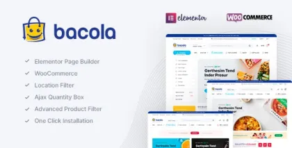 Bacola Grocery Store and Food eCommerce Theme 1.4.3 GPL Theme