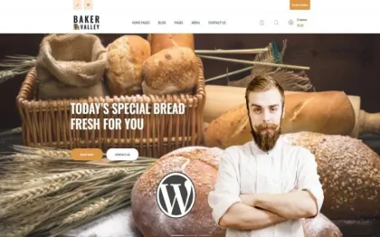 Baker Valley Bakery and Pastry Shop WordPress Theme 1.0.0 GPL Theme