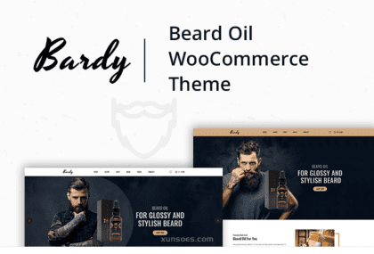 Bardy – Beard Oil WooCommerce Theme 1.1.0 GPL Theme