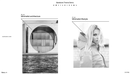 Barebone Brutalist Theme WordPress 20.13.1 GPL Theme