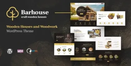 Barhouse Wooden House Construction and Woodworks WordPress Theme 1.1.6 GPL Theme
