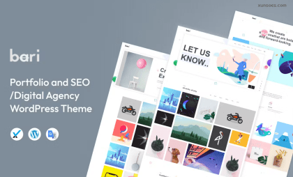 Bari Portfolio Digital Agency WordPress Theme 2.2 GPL Theme