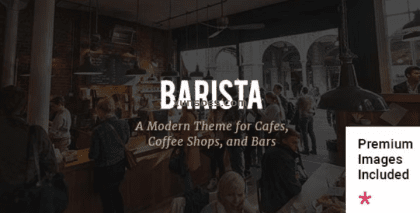 Barista Modern Theme for Cafes, Coffee Shops and Bars 2.4 GPL Theme