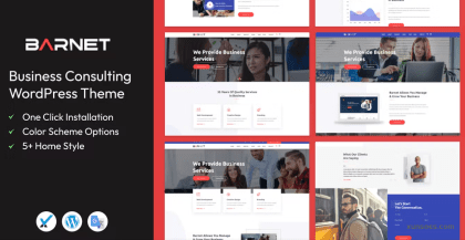 Barnet- Business Consulting WordPress Theme 1.9 GPL Theme