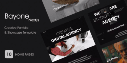 Bayone Creative Agency Portfolio WordPress Theme 1.0.2 GPL Theme