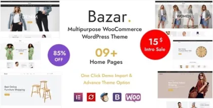 Bazar Multipurpose WooCommerce WordPress Theme 1.2 GPL Theme