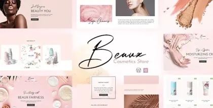 Beaux Cosmetics Shop WordPress Theme 1.7 GPL Theme